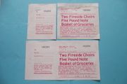 1972 Two tickets from Mens' Sodality Raffle in aid of Jesuit Missions