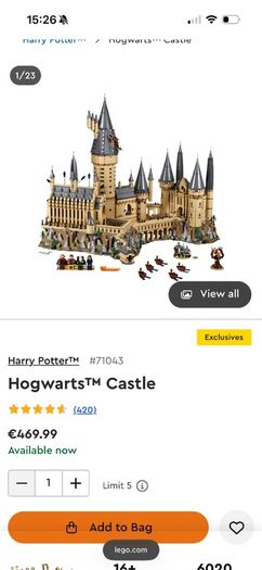 Lego Hogwarts Castle Harry Potter