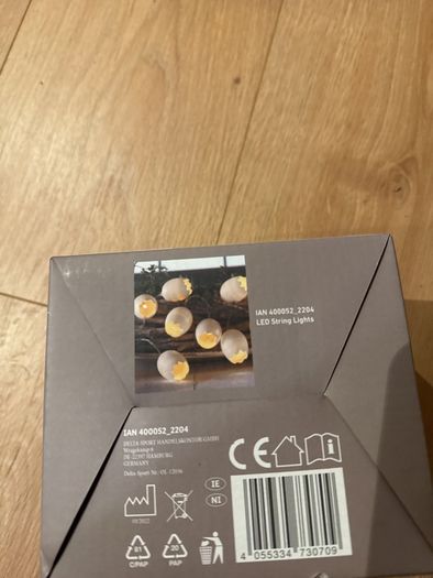 Easter led string lights x 10 approx 120 cm
