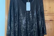 Fransa sequins black top - New