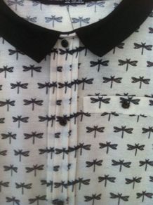 BNWT Black and Cream top