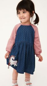 Next Unicorn Denim Raglan Dress