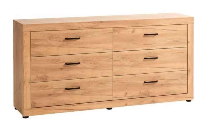 3+3 Drawer Chest Jysk Lintrup Oak