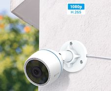 NEW: EZVIZ Outdoor CCTV Colour Night Vision, CCTV System Wi-Fi Home Security Camera, Strobe Light, IP67 Waterproof, Alexa/Google