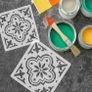 Mediterranean Tile Painting Stencil 60x60cm Image 2