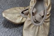 Gold ballet dancing shoes  size 29