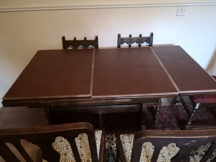 Extension Dining Table and Chairs.
