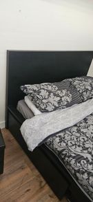 IKEA Malm double bed frame black/ brown