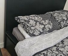 IKEA Malm double bed frame black/ brown