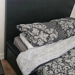 IKEA Malm double bed frame black/ brown