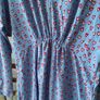 dress midi dress powder blue with hearts size medium monki brand Image 4