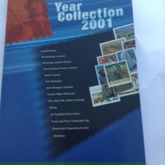 Year 2001 full set of Irish Mint Commemorative stamps in presentation  pack