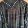 mens JOULES long sleeve shirt Size Medium classic fit tartan check navy green Image 10