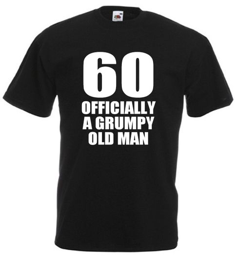 60 Officially A Grumpy Old Man - Mens Funny 60th birthday gift