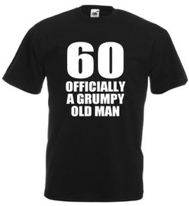 60 Officially A Grumpy Old Man - Mens Funny 60th birthday gift