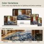 Machine Washable Large Rugs Living Room, 180x270 cm Non-Slip Area Rugs, Short Pile Blue Rug for Bedroom, Hallway, Bedroom, and Kitchen, Office, Blue Image 8