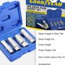 Goodyear 4pc Spark Plug Socket Set With Rubber Plug Retention External Hex Image 4
