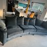 Pair of curved bespoke sofas Image 3