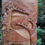 Vintage Hand Carved Bamboo Bitong(Brush Pot) Image 9