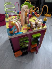 Zany Zoo Wooden Activity Cube