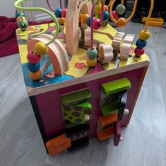 Zany Zoo Wooden Activity Cube