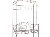 Garden Bench 122 cm Iron Antique Brown