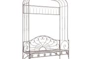 Garden Bench 122 cm Iron Antique Brown