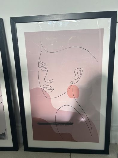 Framed line art