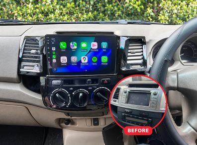Toyota Hilux 2007-2015 Apple CarPlay & Android Auto Upgrade