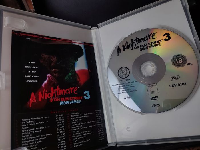 A Nightmare On Elm Street 3 - Dream Warriors ! DIgitaly Remastered ! 2001 ! DVD ! Horror !