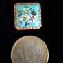 antique enamel button Image 2