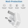 iPhone Charger Plug and 1M Cable,2 Pack USB Plug with Lightning Cable,Compatibles with iPhone 14/14 Pro/14 Pro Max/13/13 Pro/13 Pro Max/12/12 Pro/SE/11/11 Pro/XS Max/XR/X/8/7/iPad Apple MFi Certified Image 3