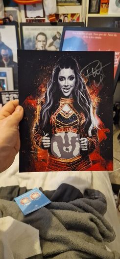 Britt Baker AEW Wrestling Autograph