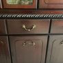 Glass Display Dark Wood Cabinet Image 2