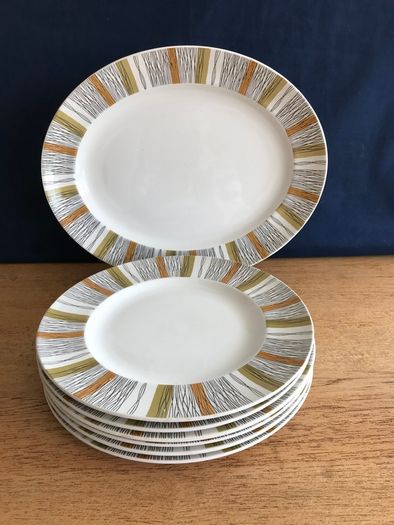 Vintage Retro Sienna Midwinter Dinner Plate