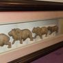 Chichewa Tribe Carved Wooden African Big 5 Animals Shadow Box Image 7
