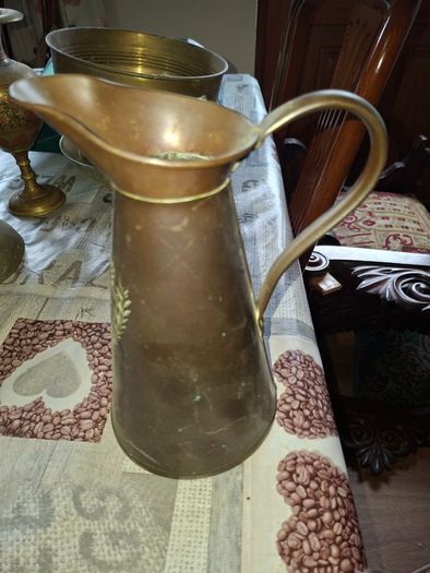 Large Antique Art Nouveau Copper Jug, late 19th to early 20th century, Postage Available or Collection
