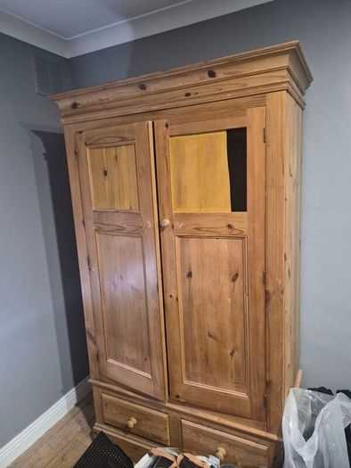 pine wardrobe really nice patina