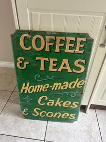 vintage cafe sign