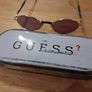 Vintage 90s Guess Sunglasses GU5017. Oval Wire Frame with Original Case. Image 6