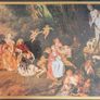 Antoine Watteau Framed Prints Love in the Country Cythera Pair Vintage Image 5