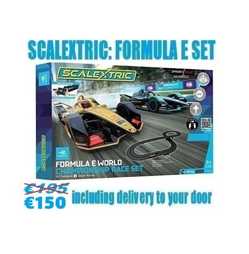 Scalextric Formula E Race Set. (  C1423M Spark Plug - wireless )
