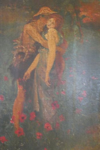 Antique Oil on Canvas with signature 16,4" x 12,4"