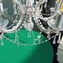 2 x silver 5 arm Chandelier Image 4