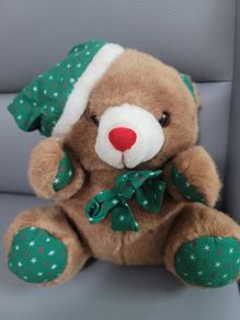 9 Inch Christmas Teddy Bear Like New Plush Soft Toy