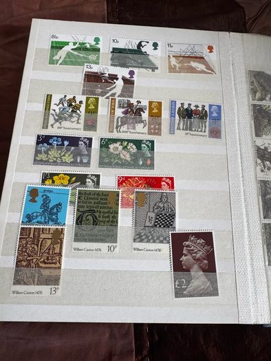 Mint UK album with stamps