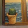 Antique Oil on Window Shutter Image 4