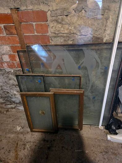 Brown uPVC Windows & Glass Panels