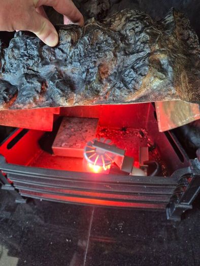 electric coal effect fire basket