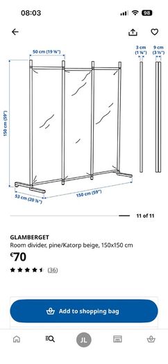 IKEA room divider - NEW